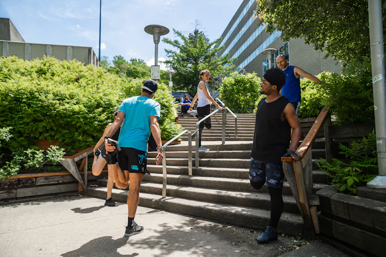 Exercices Etirements Dehors